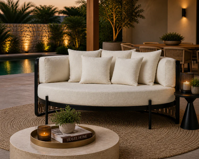 Chaise Área Externa Redonda Fava