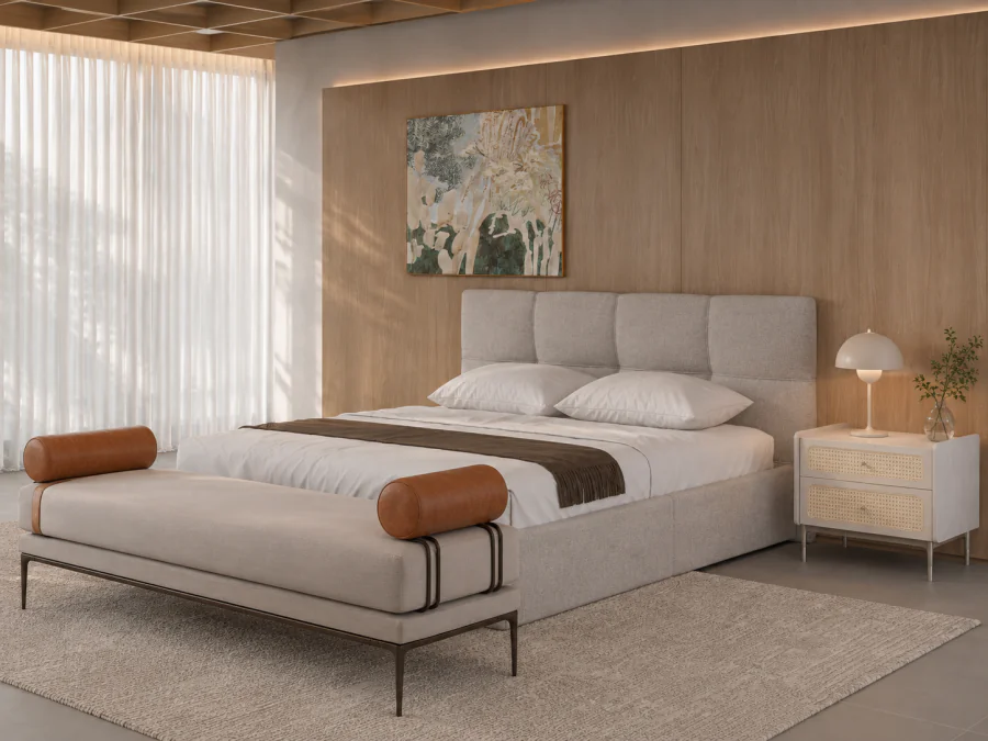 Cama com Cabeceira Avelin