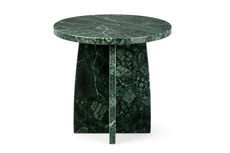 Mesa Lateral em Mármore Esmeralda
