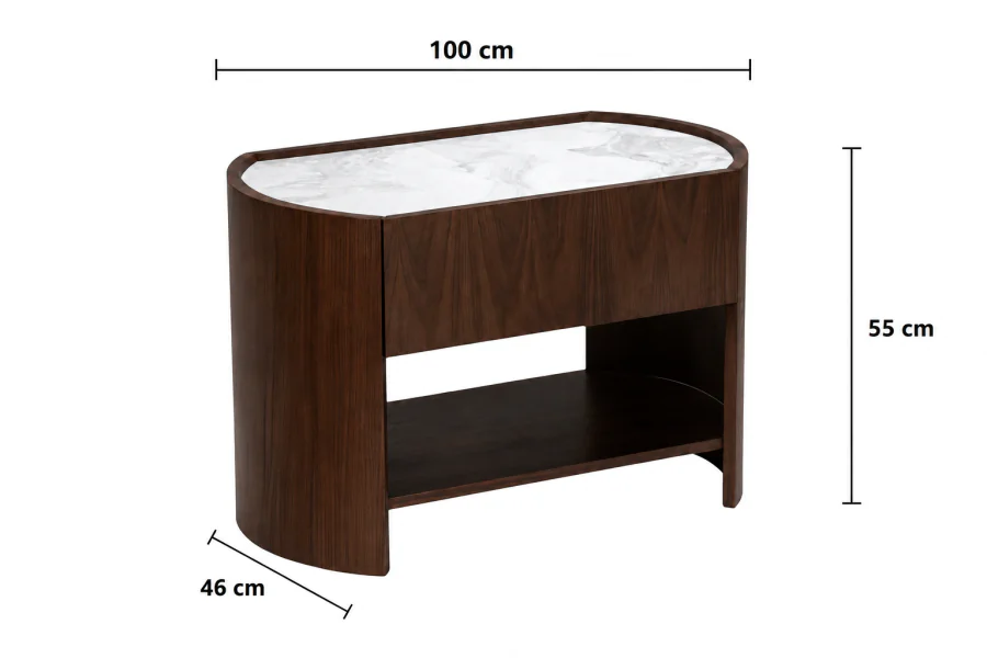 Mesa de Cabeceira Chipre 100cm