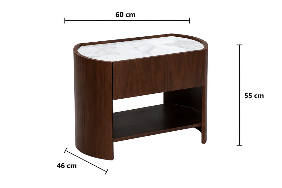 Mesa de Cabeceira Chipre 60cm