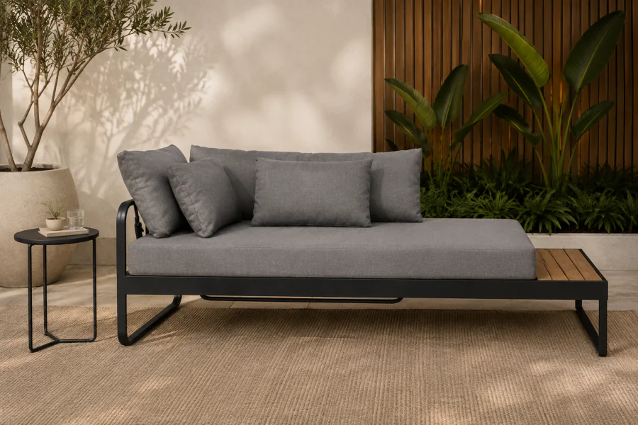Sofá Chaise Lateral Área Externa Manhatan