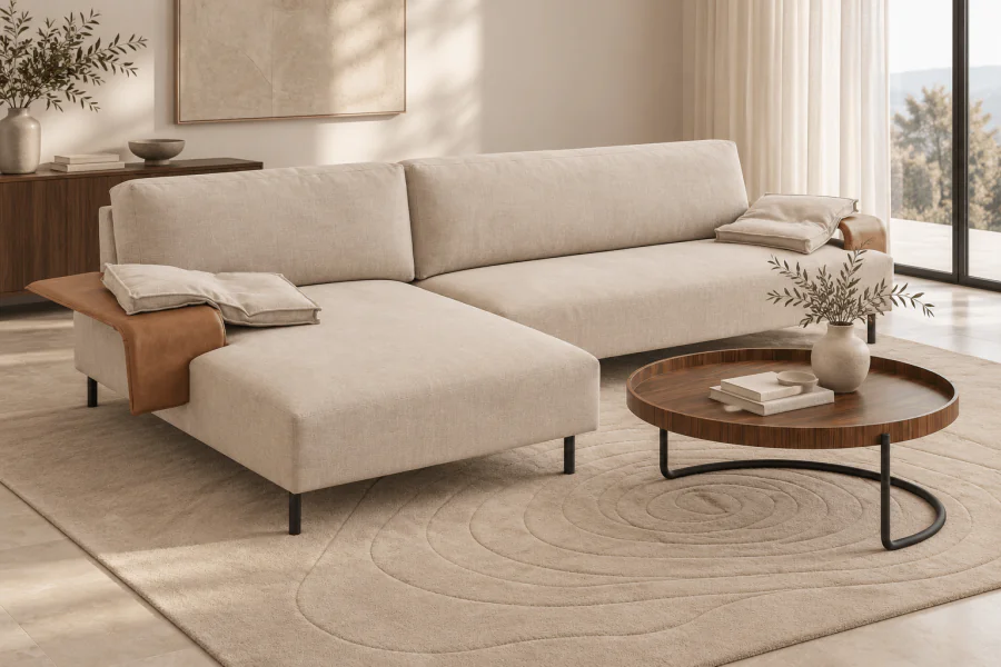 Sofá com Chaise Francis